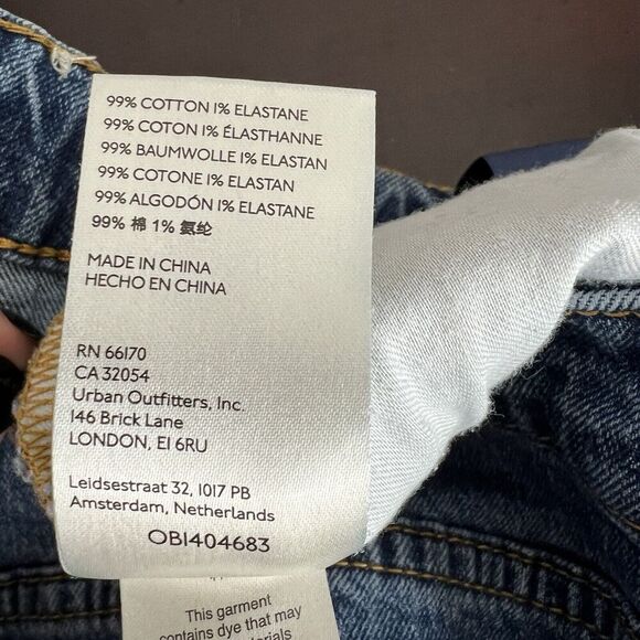 Anthropologie Pilcro The Vintage Straight Jeans Raw Hem‎ Blue Women’s Size 32 - Picture 11 of 11